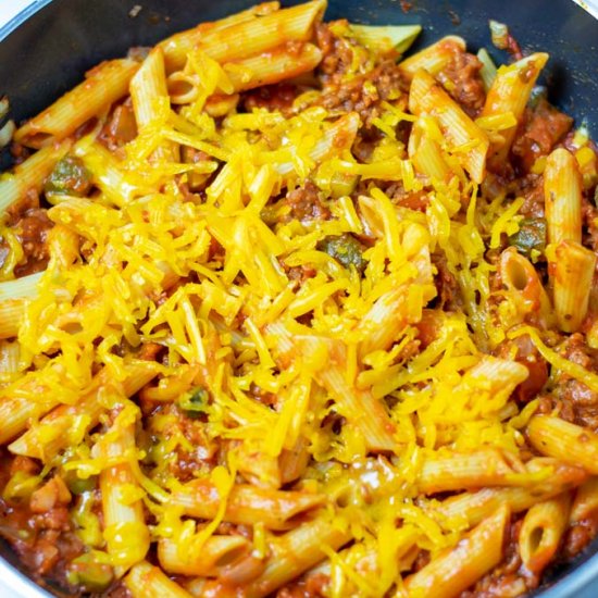 Cheeseburger Pasta