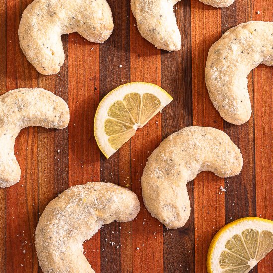 Lemon Crescent Cookies