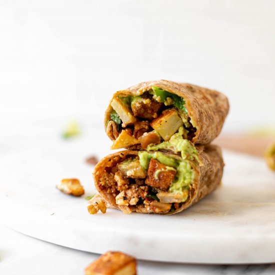 Vegetarian Breakfast Burritos