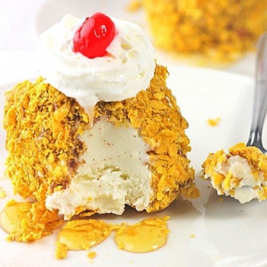 not-fried “fried” ice cream