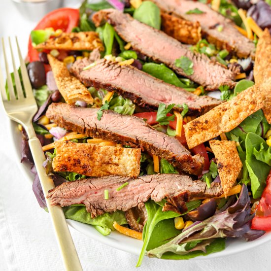 Healthy Southwest Flank Steak Salad