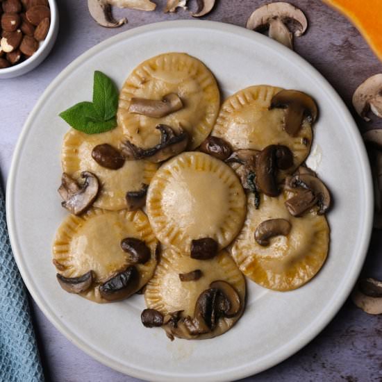 Vegan Butternut Squash Ravioli