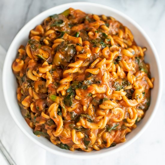 Instant Pot Chickpea Pasta