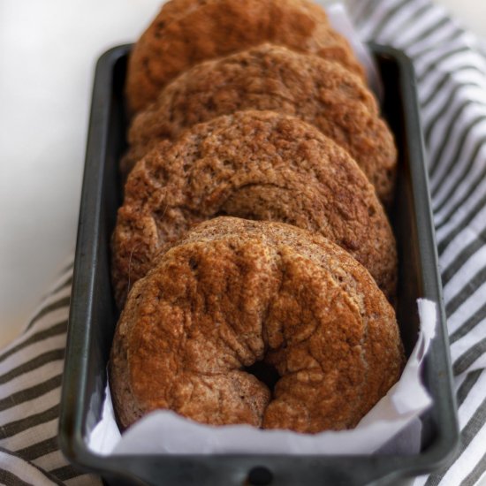 Two Ingredient Bagels (Cinnamon)