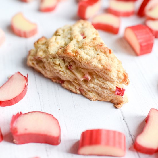 Rhubarb Scones