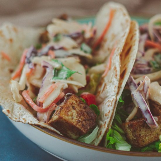 Cajun Spiced Tofu Tacos