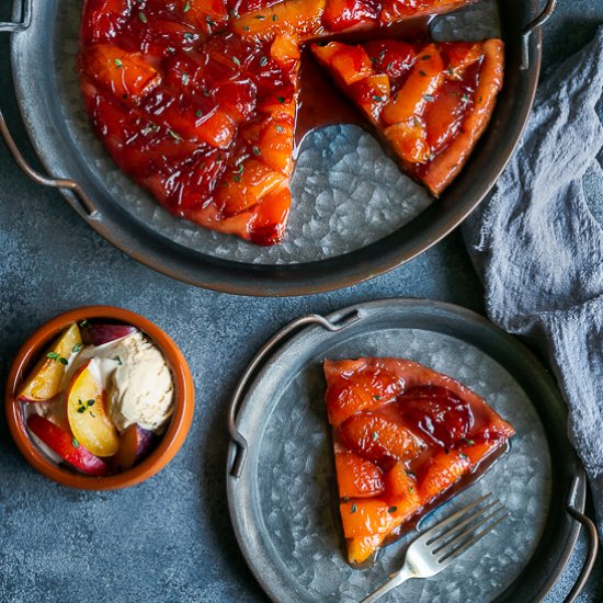 Plum Tarte Tatin