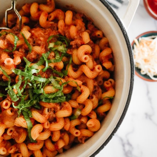 Super Simple Taco Pasta