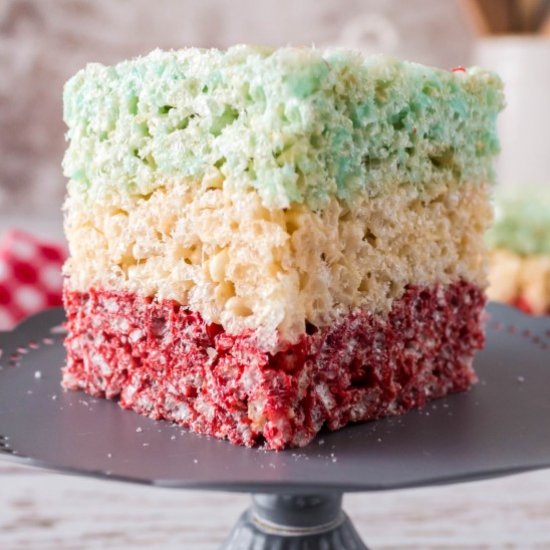 Layered Rice Krispies Squares