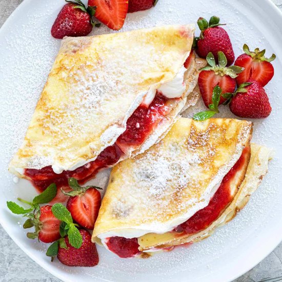 Strawberry Crepes