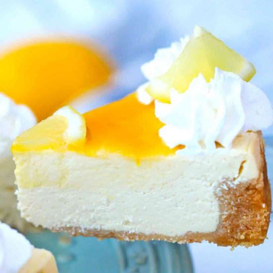 Instant Pot Meyer Lemon Cheesecake