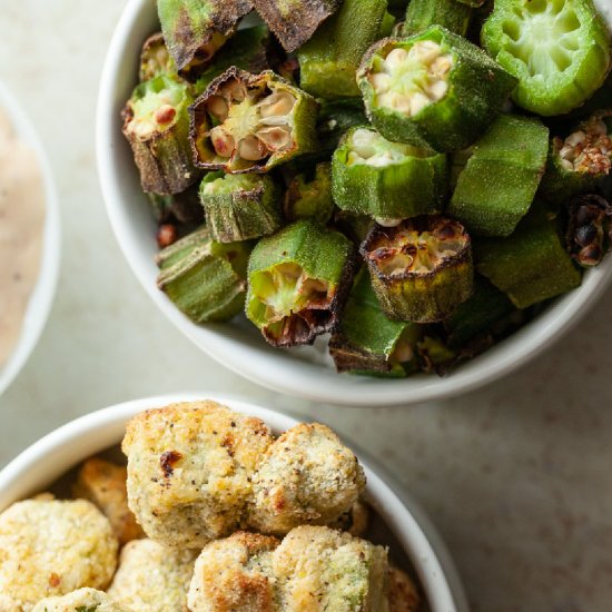 Air Fryer Frozen Okra