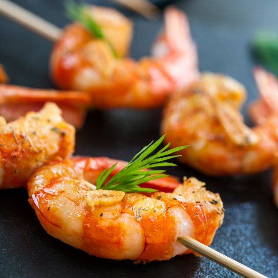 Keto Easy Grilled Shrimp