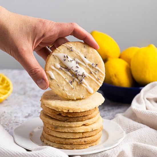 Buttery Lemon Lavender Cookies