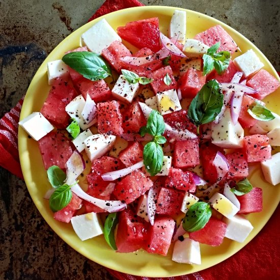 Watermelon, Mozzarella, and Sumac