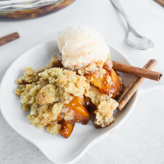 Homemade Peach Crumble