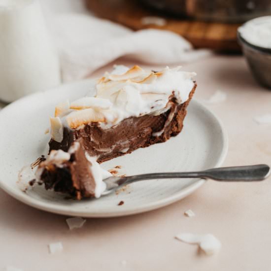 Chocolate Coconut Cream Pie