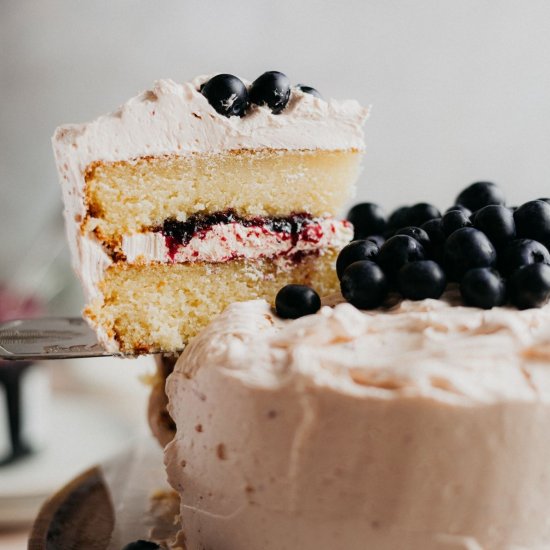 Blueberry Jam Cake