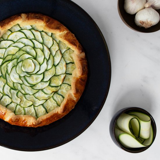 Zucchini & Ricotta Tarte Rustique