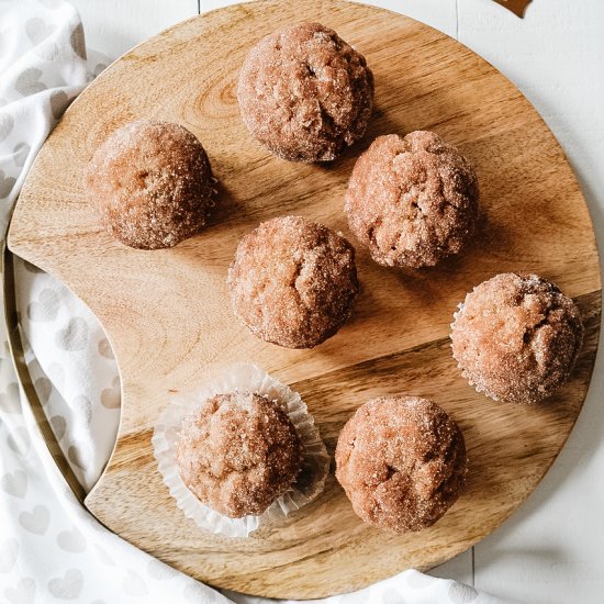 Cinnamon Sugar Banana Bread Muffins