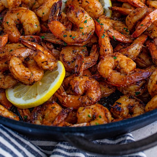 Blackened Shrimp On The Grill