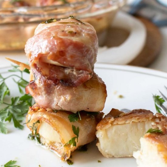 Oven Baked Bacon Wrapped Scallops