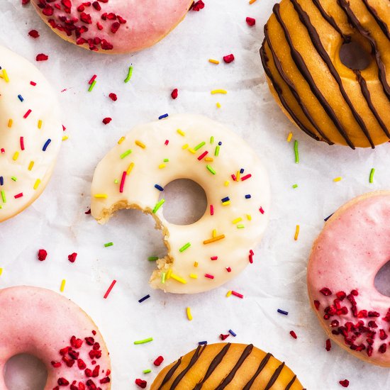 Fluffy Gluten Free Baked Doughnuts