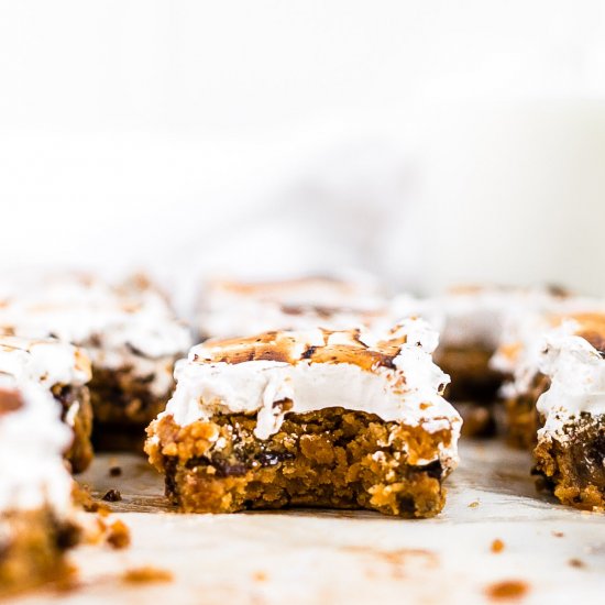 GF Peanut Butter S’more Bars