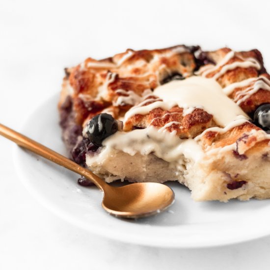 blueberry bread pudding