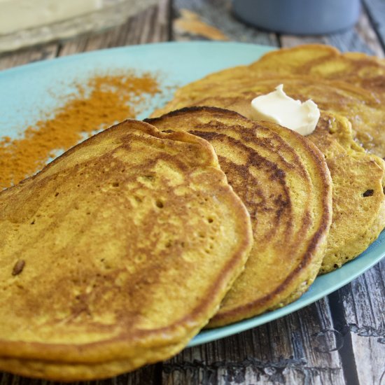 Fluffy Golden Milk Pancakes