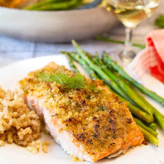 Horseradish Crusted Salmon