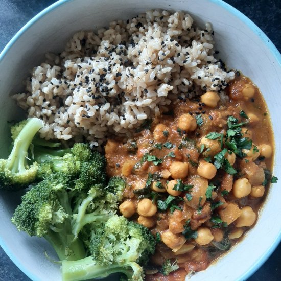 Delicious buttery chickpea stew