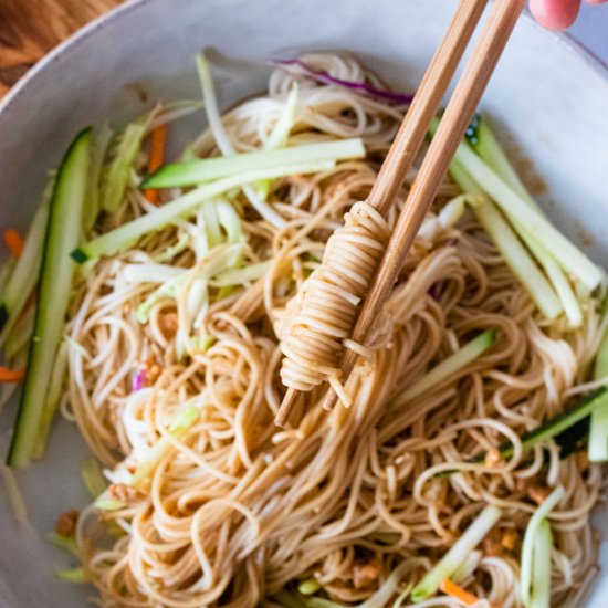 Peanut Sesame Cold Noodles