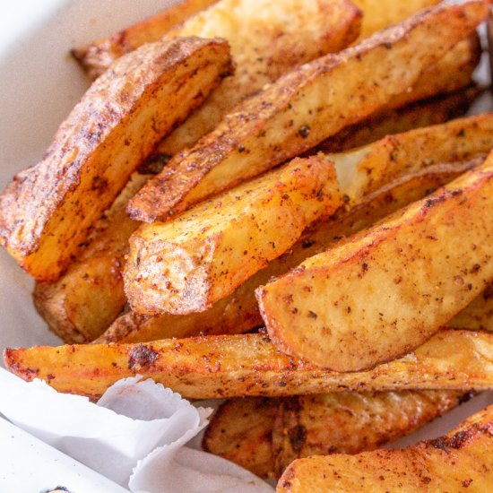 Seasoned Air Fryer Potato Wedges