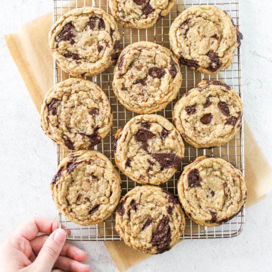 Salty Chocolate Chip Cookies