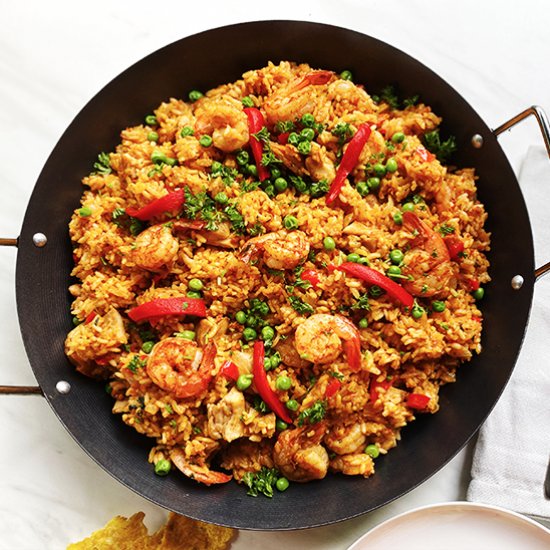 Chicken and Shrimp Paella Mixta