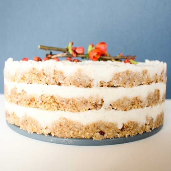 Raw Coconut Cream Cake