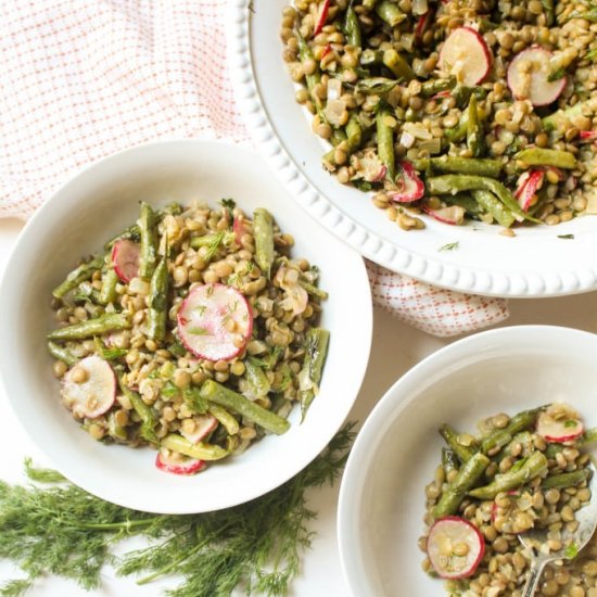 Dilly Bean And Lentil Salad