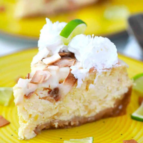 Instant Pot Pina Colada Cheesecake