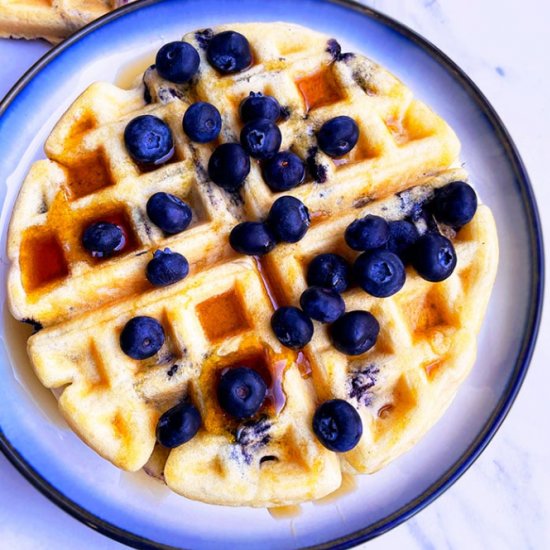 Lemon Blueberry Waffles