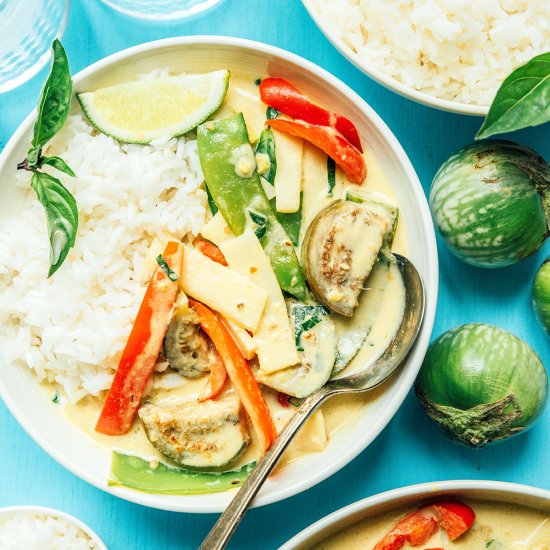 Thai Green Curry with Eggplant