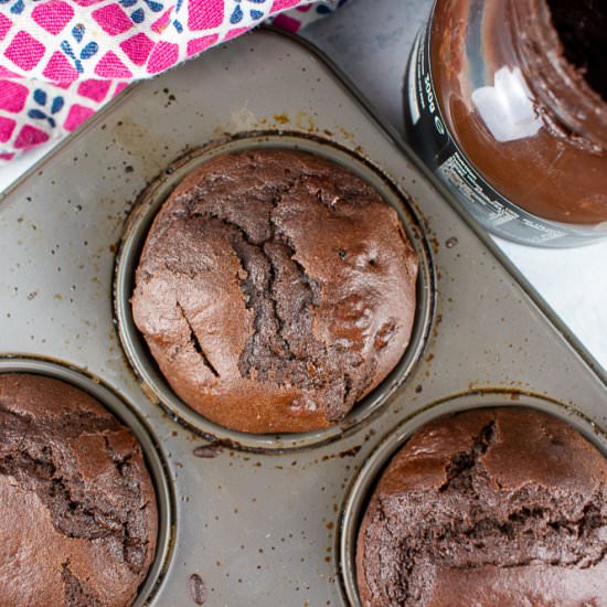 Nutella Stuffed Muffins