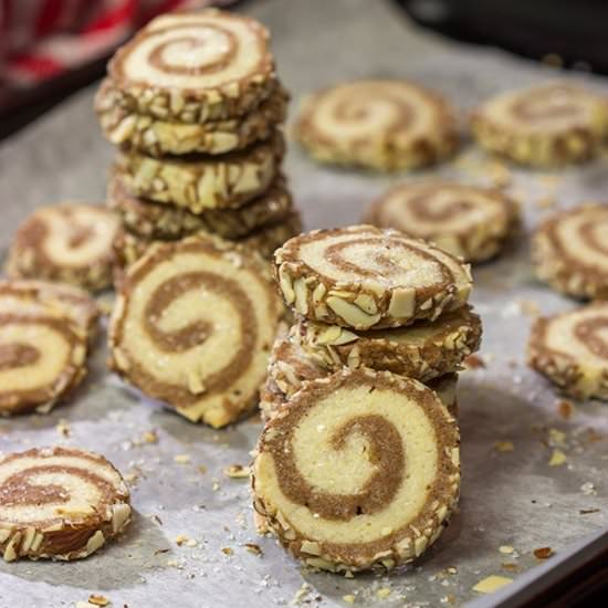 Chocolate Almond Sugar Cookies