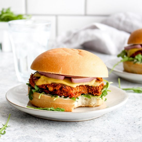 Vegan Pizza Burgers