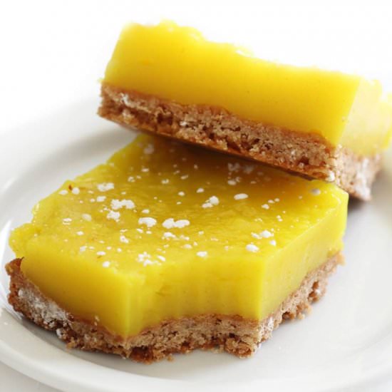 Vegan Lemon Bars (Gluten-Free)