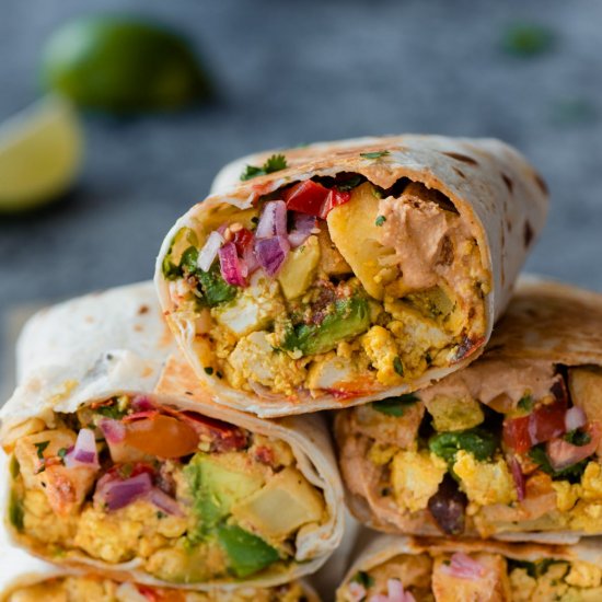 The Best Vegan Breakfast Burritos