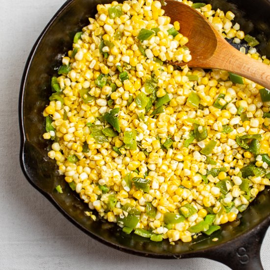 Skillet Corn with Peppers