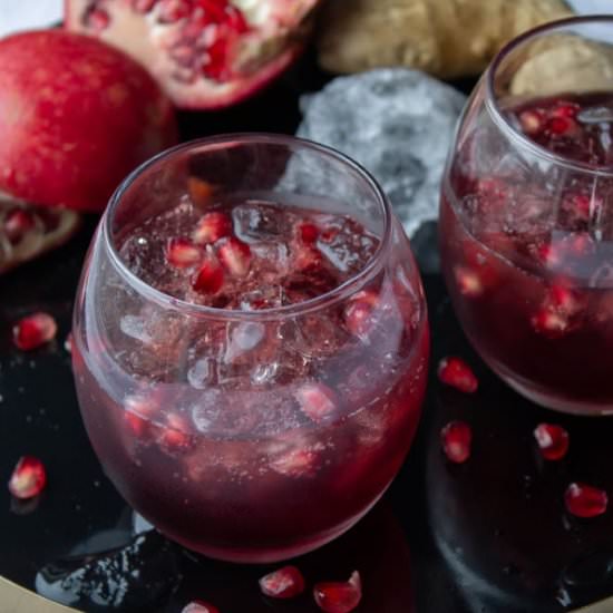 Ginger Pomegranate Cocktail