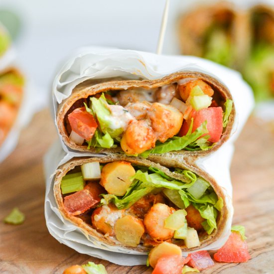 Buffalo Ranch Chickpea Wraps