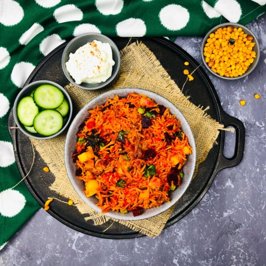 Beetroot Pulao